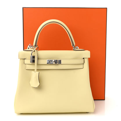 Hermes Swift Kelly Retourne 25  Jaune Milton 10 of 10