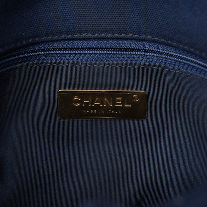 Chanel Canvas Quilted Medium Chanel 19 Flap Blue 8 of 11