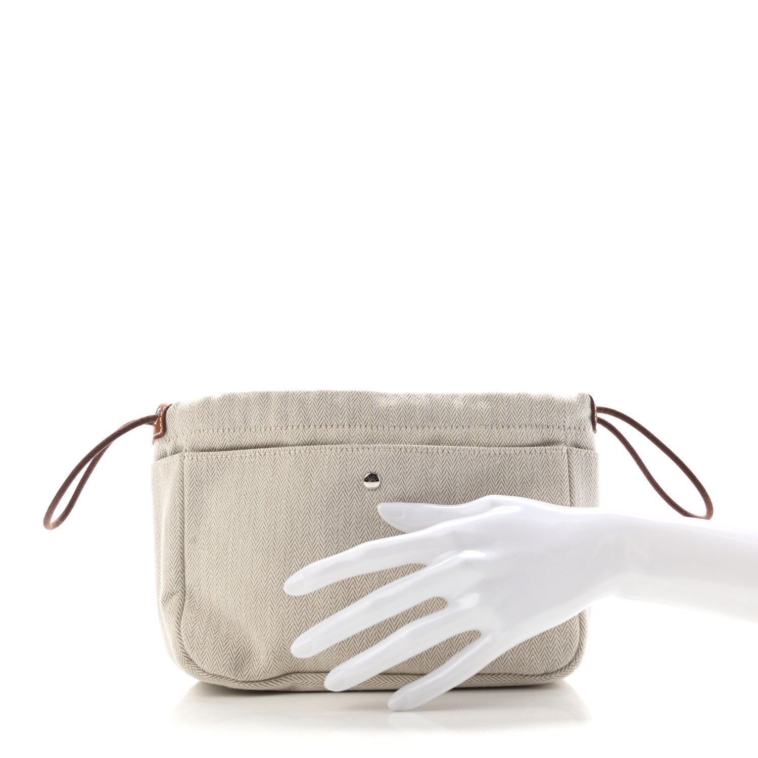 Hermes Canvas Barenia Fourbi 20 PM Pouch Naturel Fauve 2 of 7
