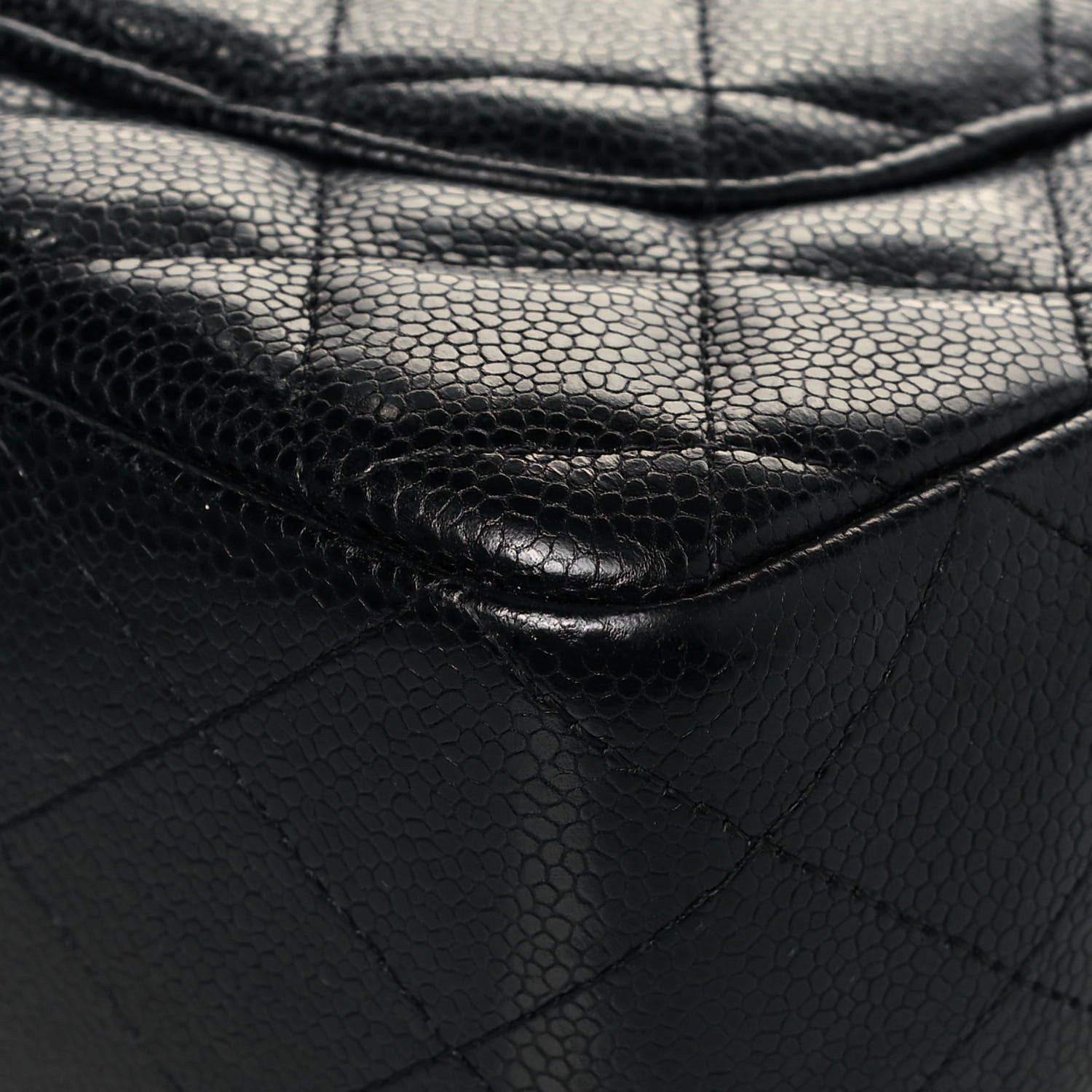 Chanel Caviar Quilted Jumbo Single Flap Black 12 of 15