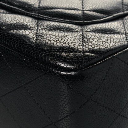 Chanel Caviar Quilted Jumbo Single Flap Black 12 of 15