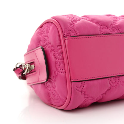 Gucci Nylon Calfskin Enamel GG Matelasse Mini Bowler Bag Lovely 9 of 10