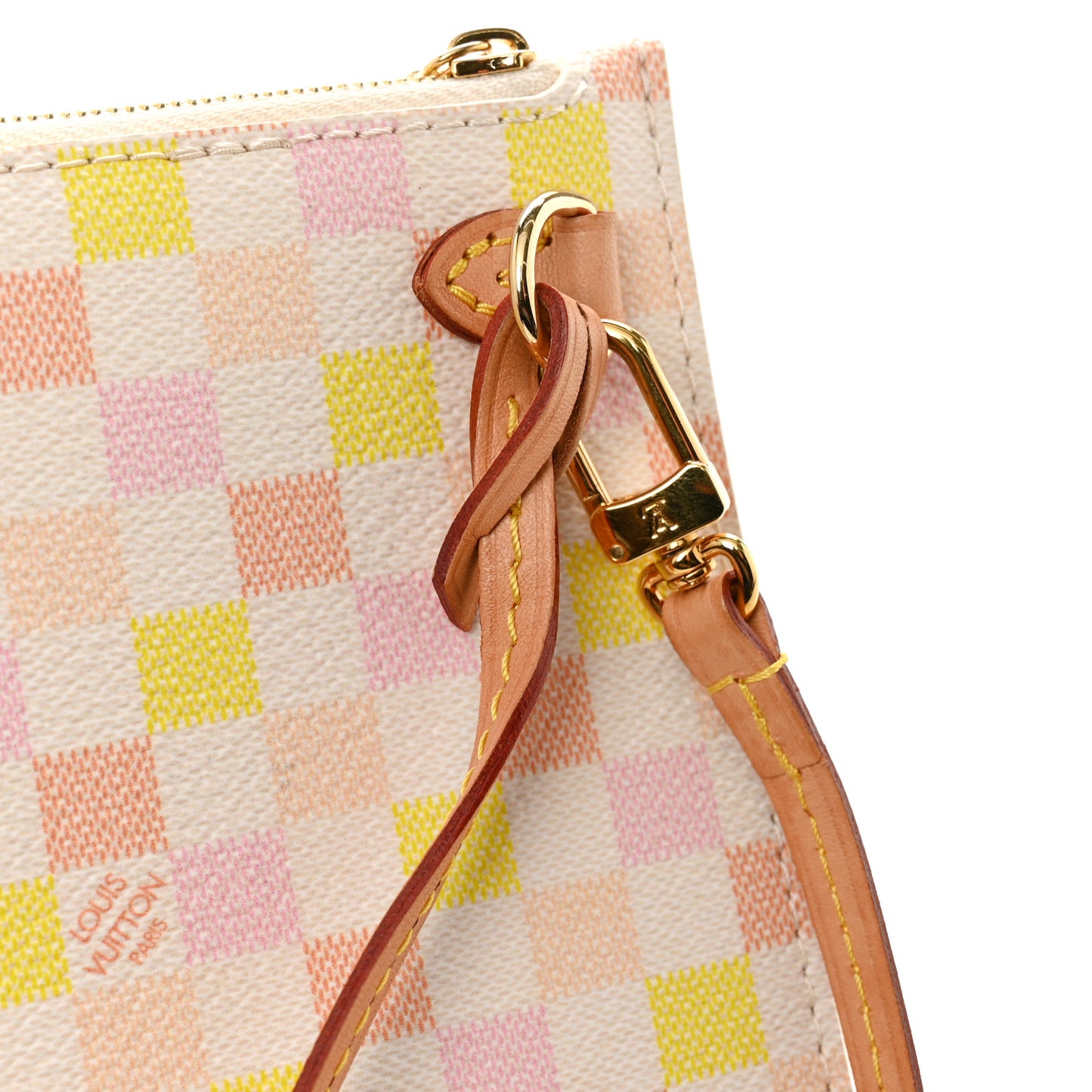 Damier Giant Neverfull MM Pochette Peach