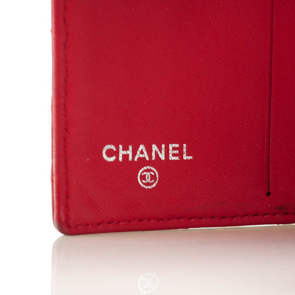 Chanel Lambskin Quilted French Flap Wallet Red 6 of 8