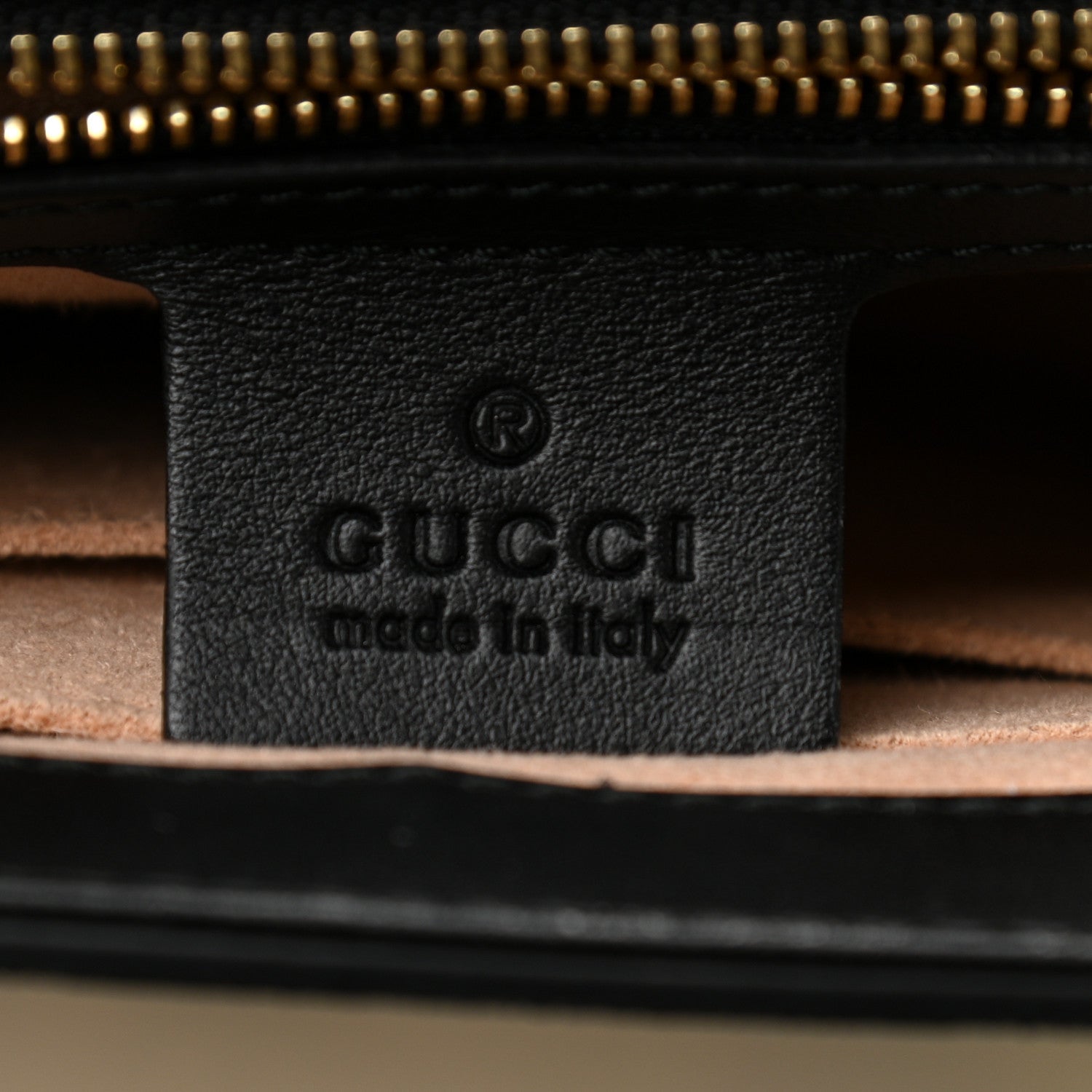 Gucci Calfskin GG Supreme Monogram Medium Padlock Shoulder Bag Black Gold 6 of 12