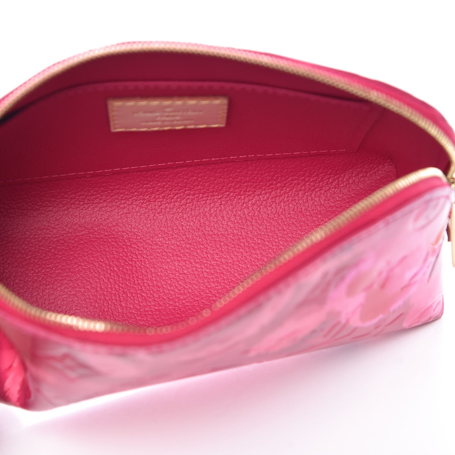 Vernis Ikat Cosmetic Pouch Rose Indien