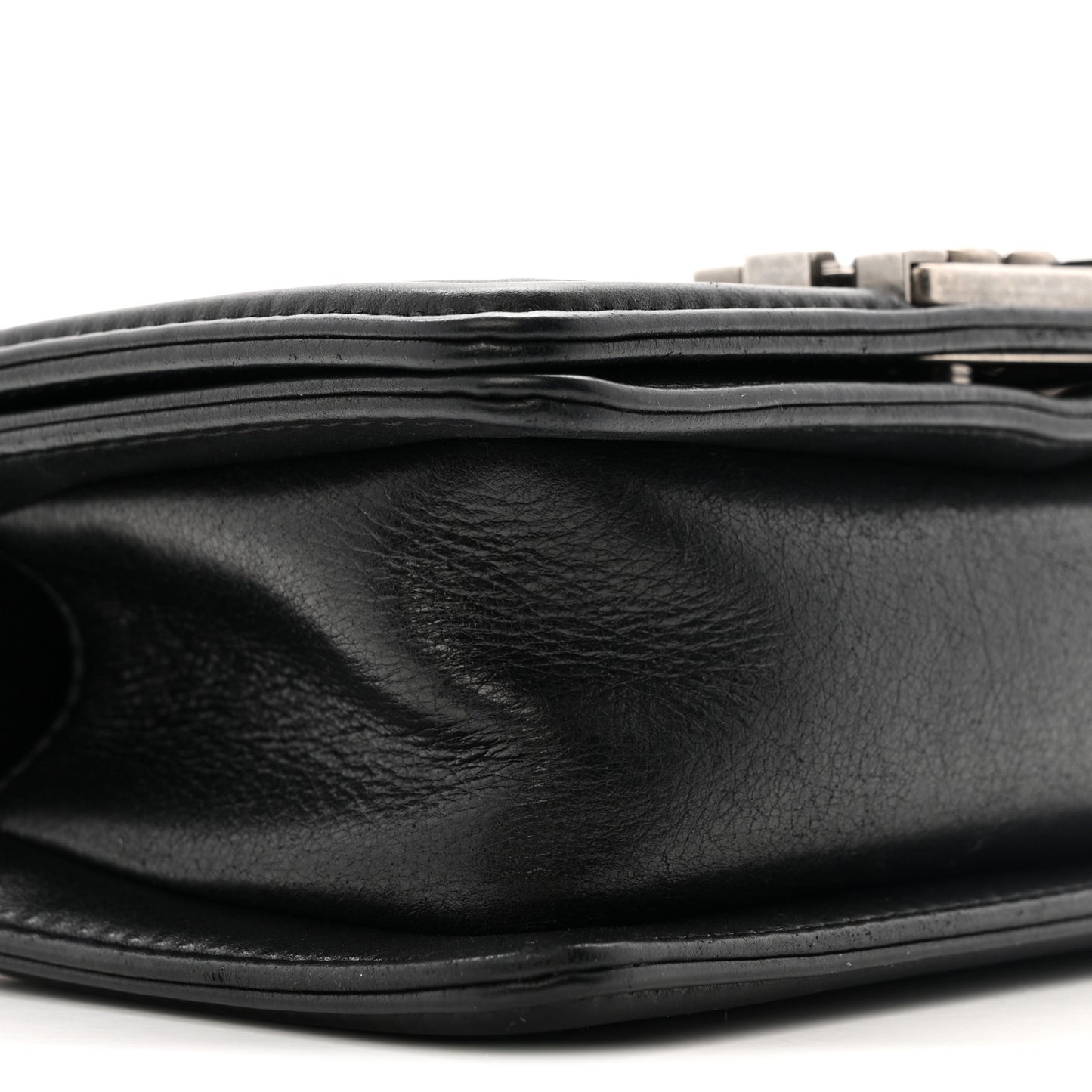 Galuchat Stingray Mini Boy Flap  Black Silver
