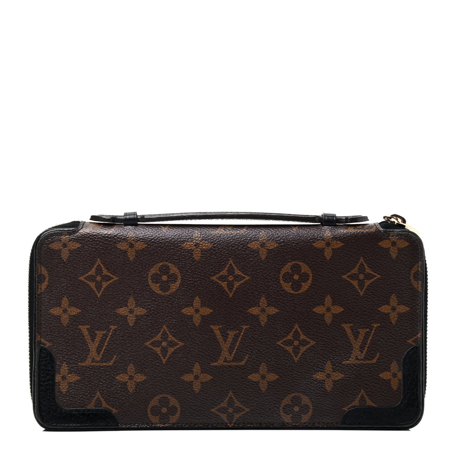 Louis Vuitton Monogram Zippy Retiro Wallet Black 1 of 4