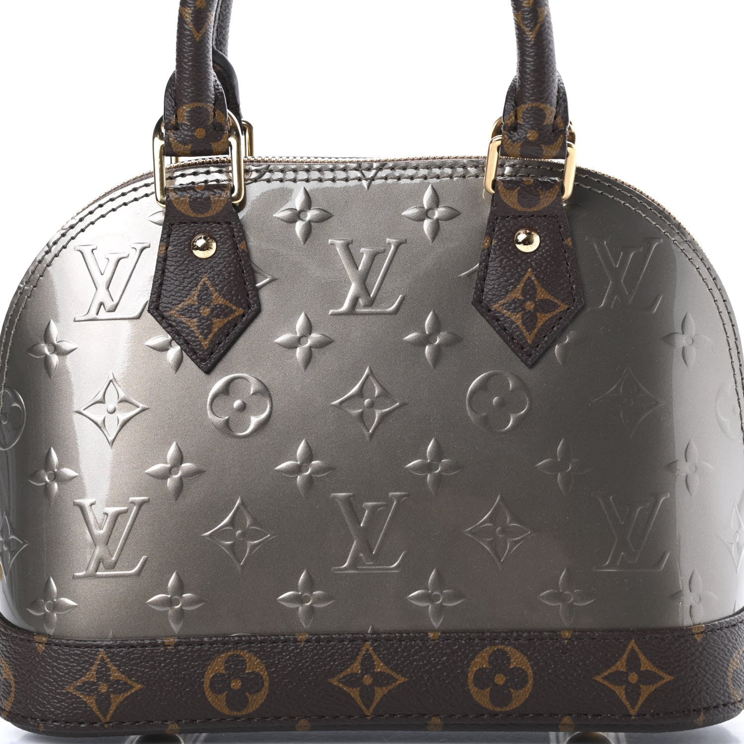 Louis Vuitton Vernis Epi Monogram Alma BB Champagne Metallise 8 of 10