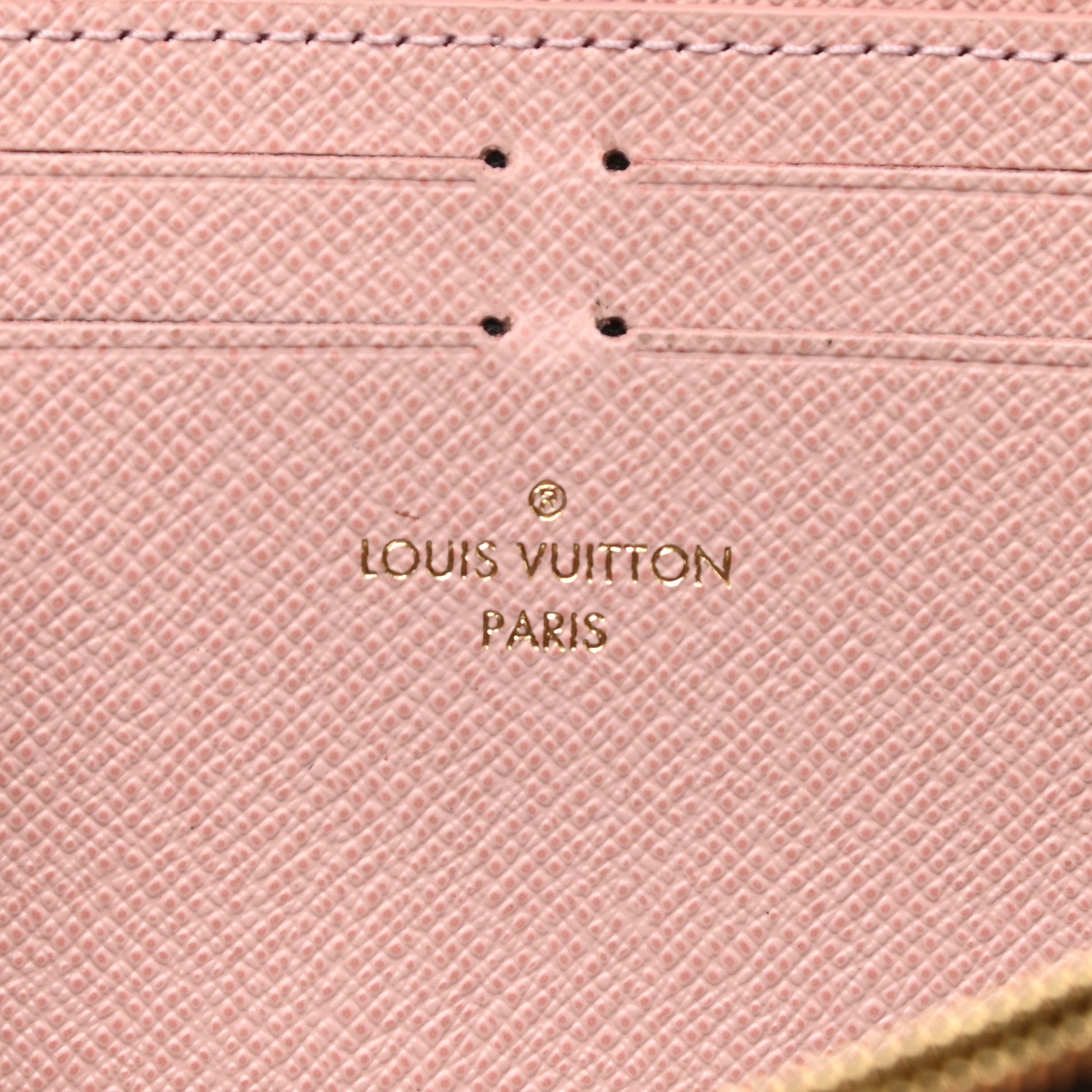Louis Vuitton Damier Ebene Clemence Wallet Rose Ballerine 6 of 6