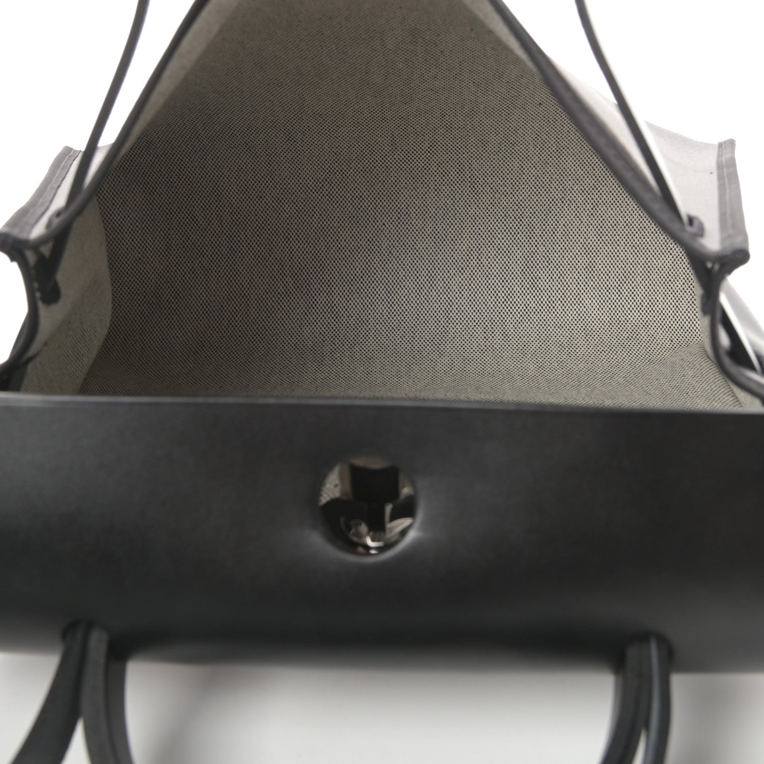 Hermes Toile H Berline Vache Hunter Herbag Zip PM 31 Black Ecru 6 of 12