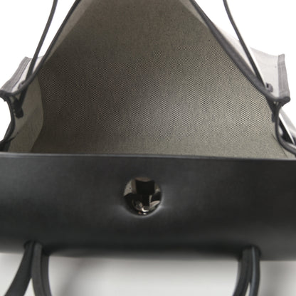 Hermes Toile H Berline Vache Hunter Herbag Zip PM 31 Black Ecru 6 of 12