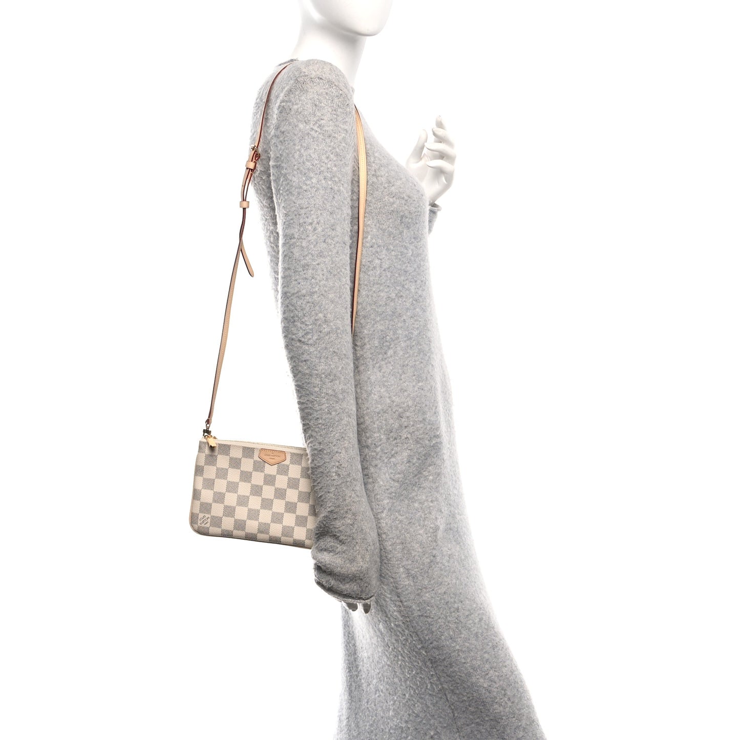 Damier Azur Double Zip Pochette