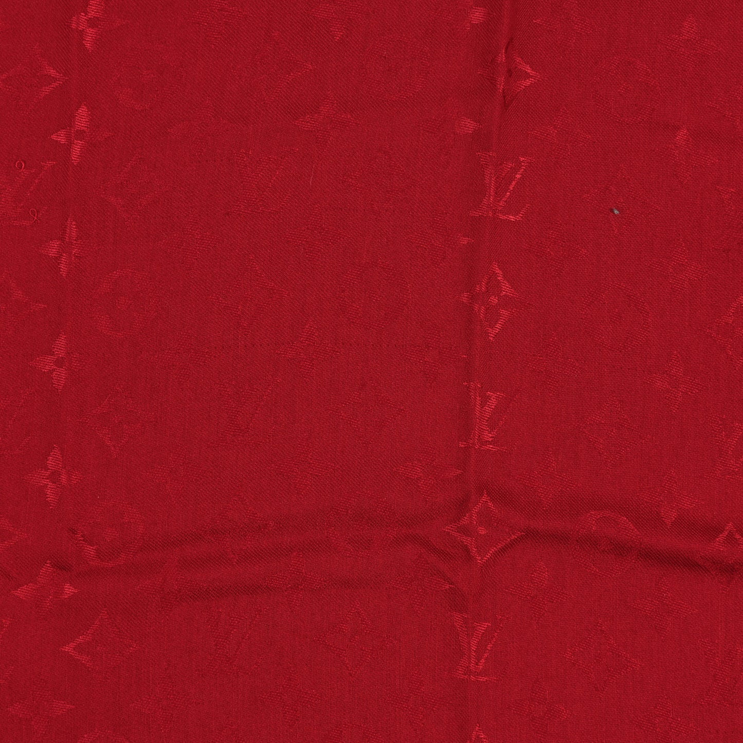 Silk Wool Monogram Shawl Pomme D'Amour