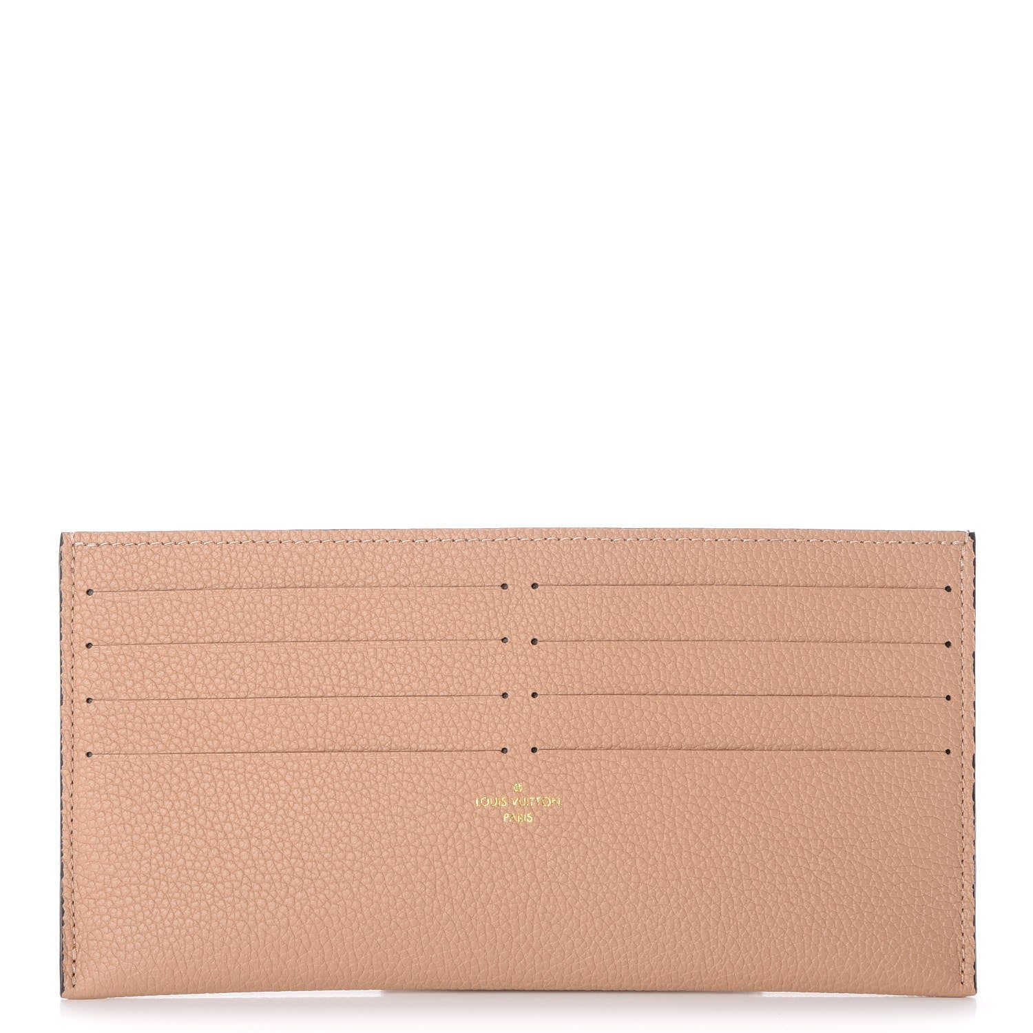 Louis Vuitton Calfskin Felicie Card Holder Insert Papyrus 1 of 6