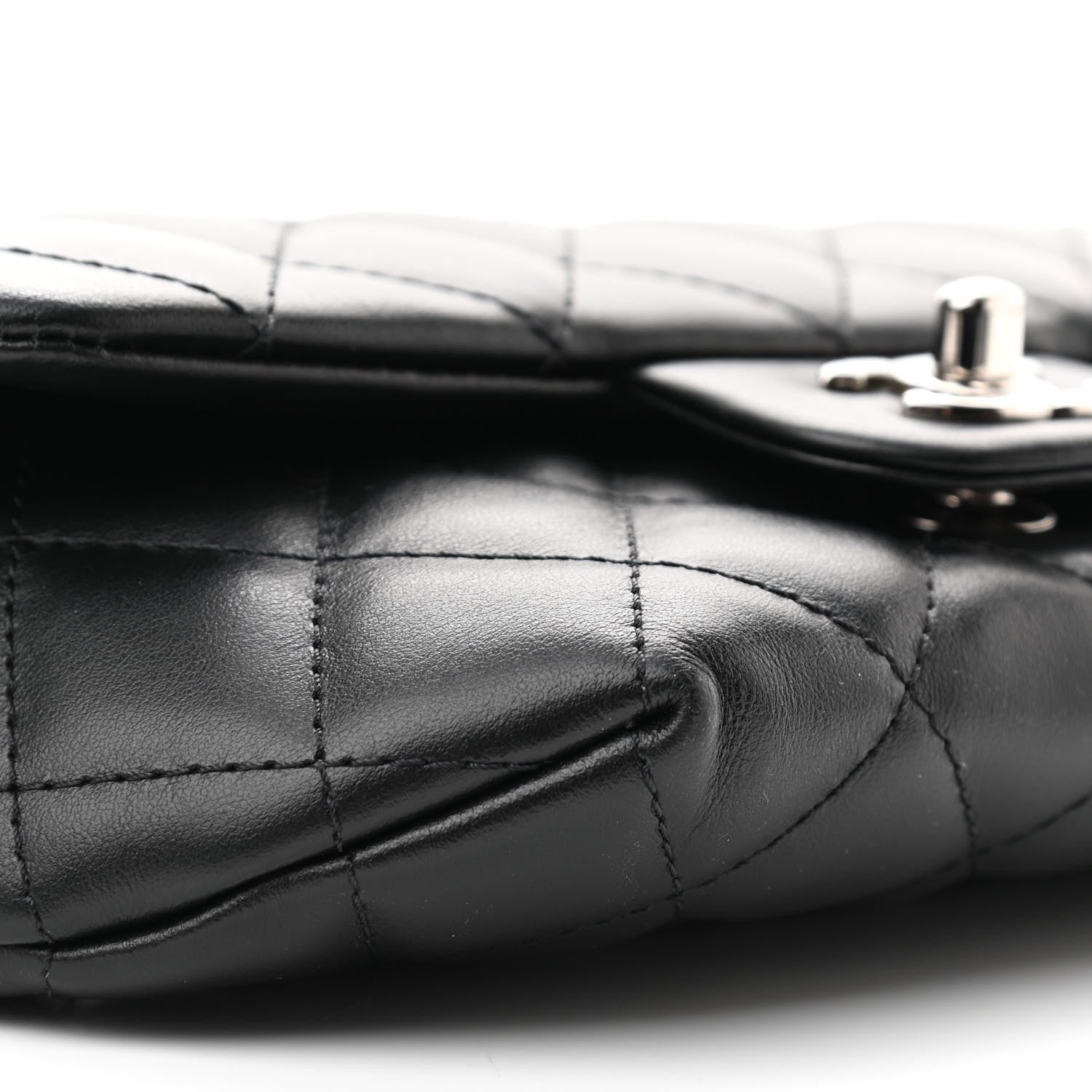 Chanel Calfskin Quilted CC Uniform Flap Belt Bag Black 9 of 10