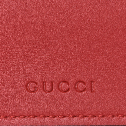 Gucci GG Supreme Monogram Blooms Small Zip Pouch Beige Blue Hibiscus Red 7 of 8