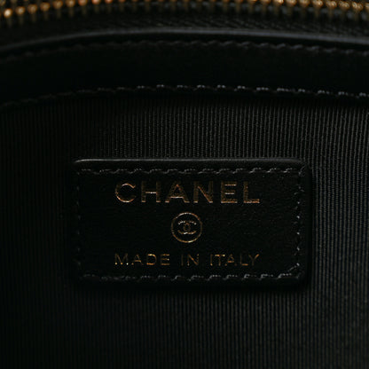 Chanel Caviar Quilted Medium Boy Cosmetic Case Black 6 of 11