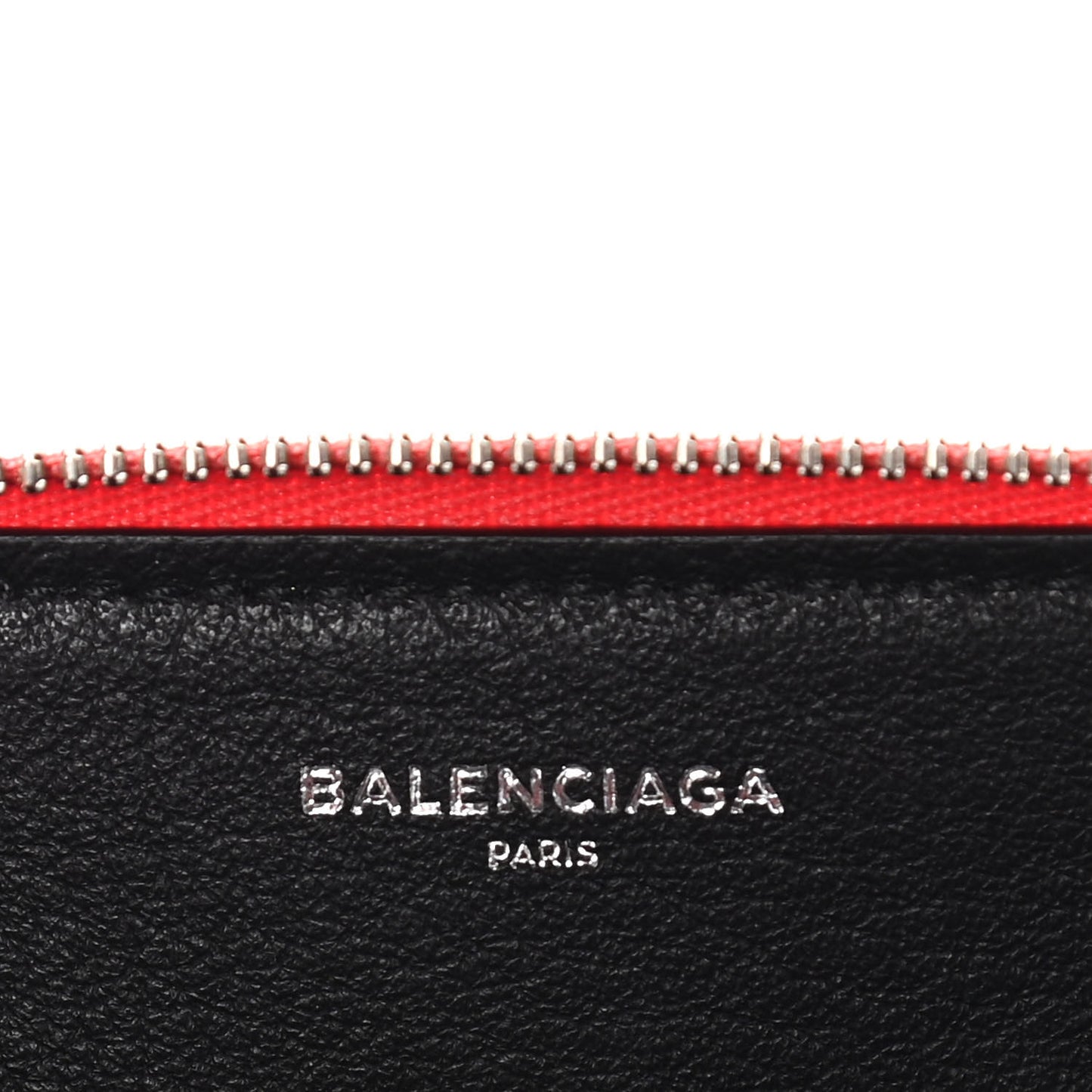 Calfskin Political Campaign Logo Zip Around Card Holder Vivid Red