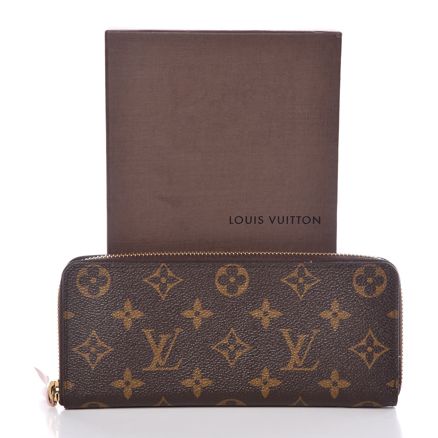 Monogram Clemence Wallet Rose Ballerine