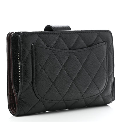 Chanel Caviar Quilted CC French Wallet Black 3 of 9