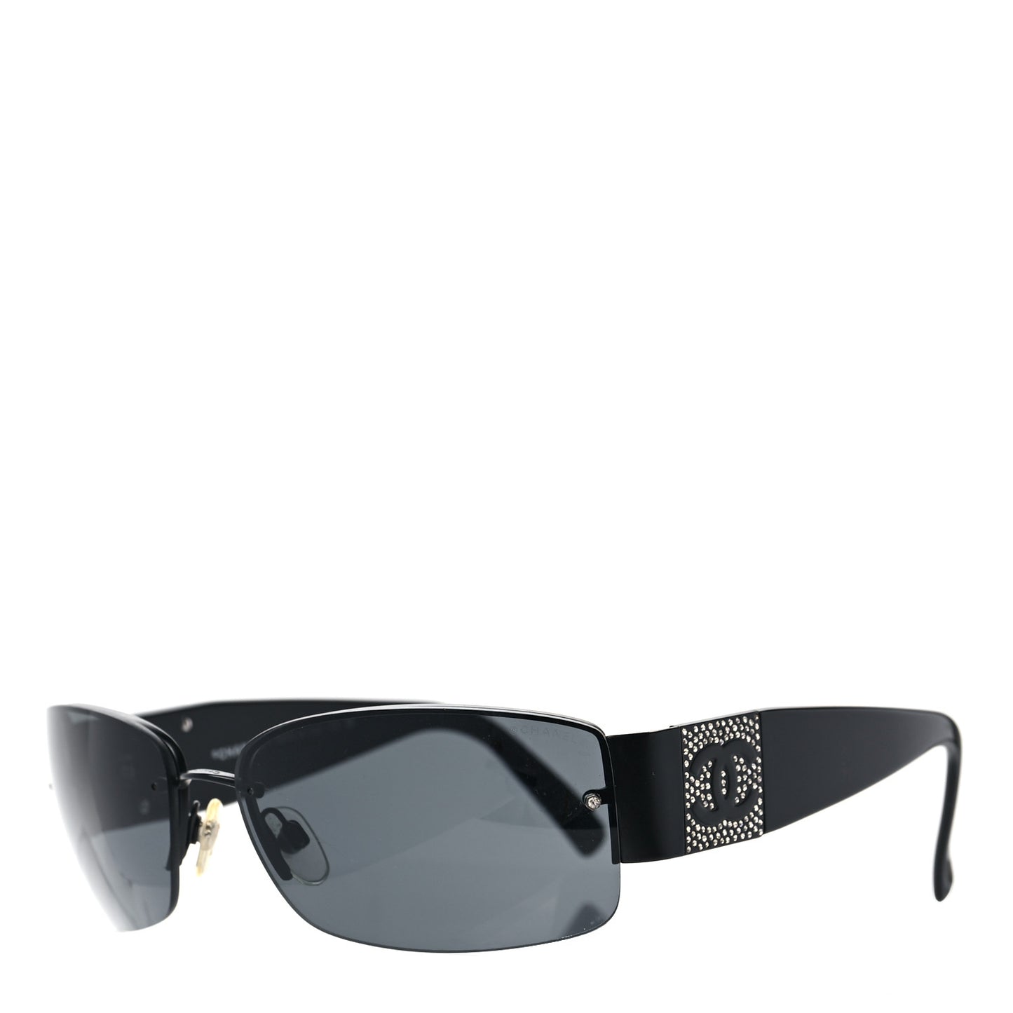 Crystal CC Sunglasses 4117-B Black