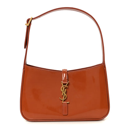 Saint Laurent Patent Le 5 A 7 Hobo Mild Rose 1 of 10