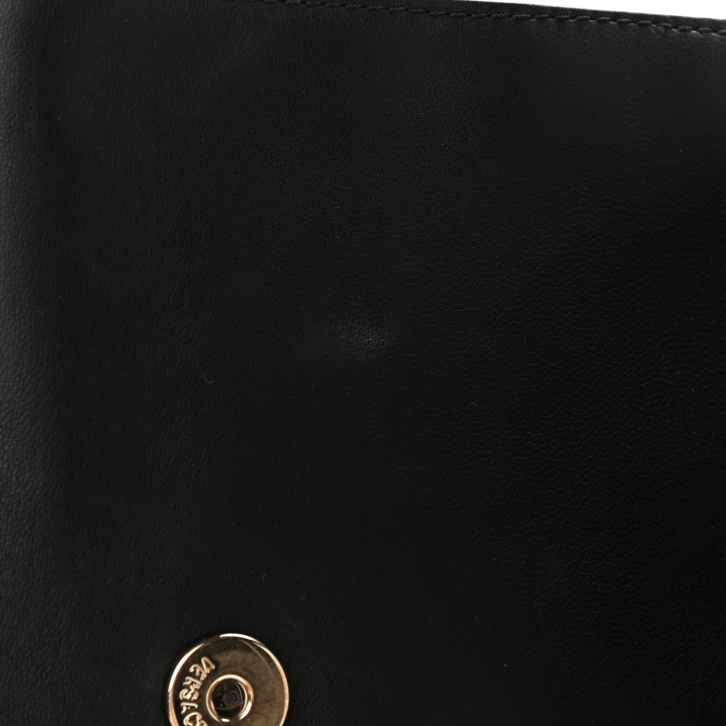 Vitello Palazzo Medusa Evening Clutch Bag Black