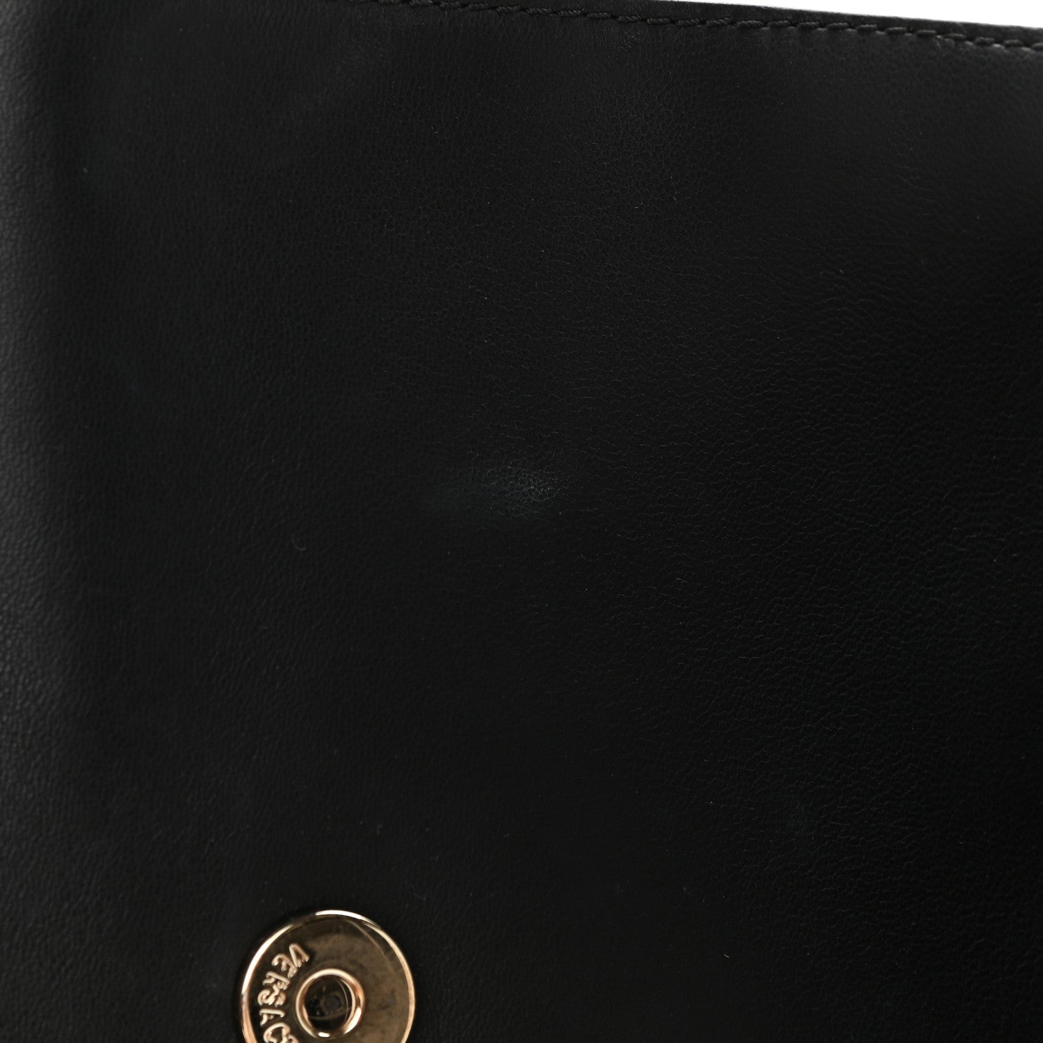 Versace Vitello Palazzo Medusa Evening Clutch Bag Black 11 of 11
