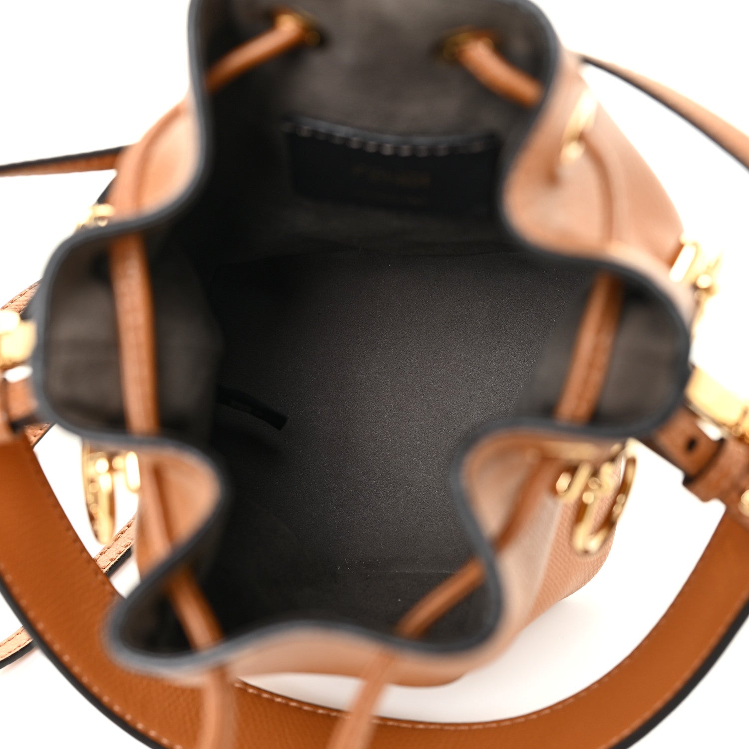 Fendi Vitello Cruise F is Fendi Mini Mon Tresor Bucket Bag Nocciola 7 of 9