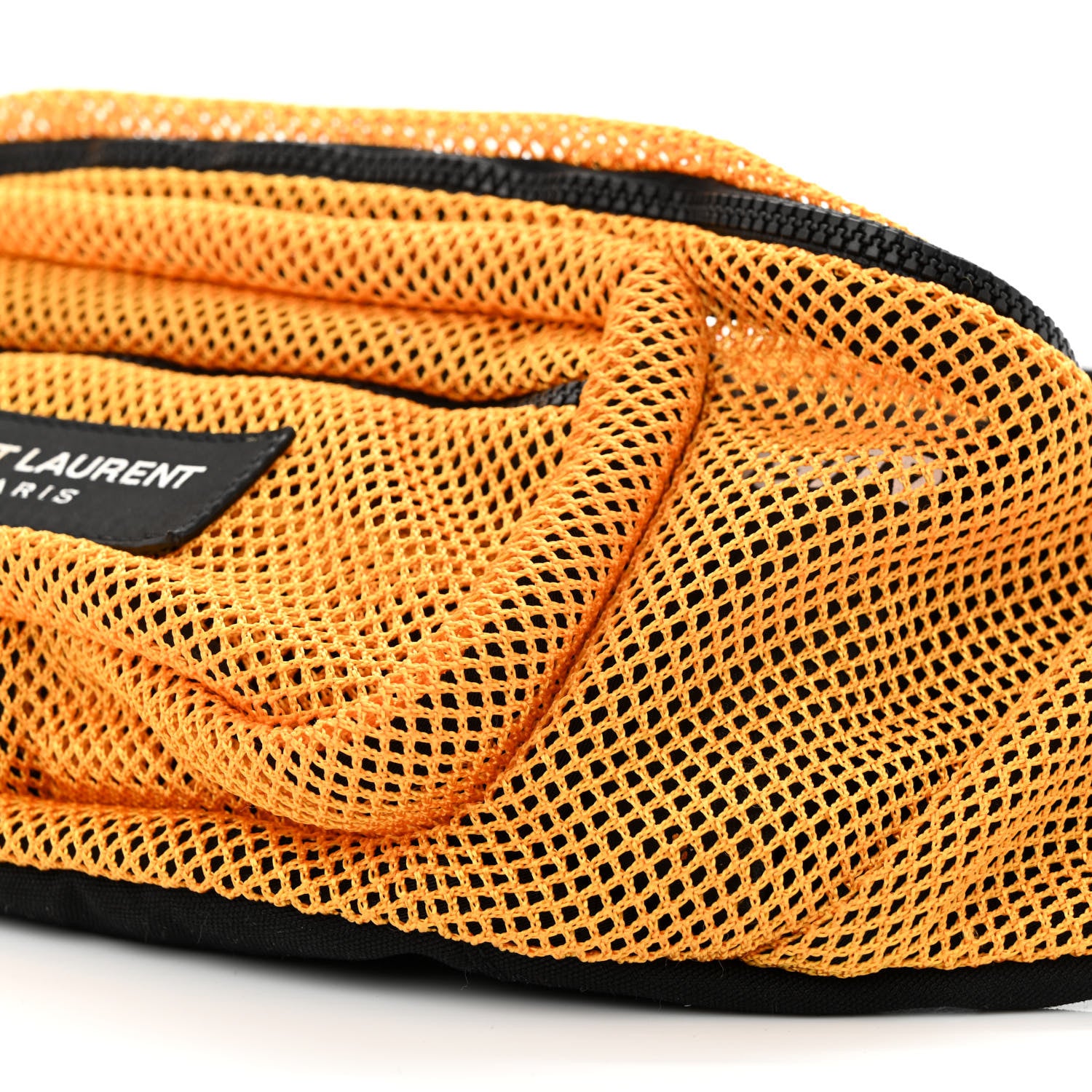 Saint Laurent Nylon Mesh SLP Belt Bag Jaune 10 of 10