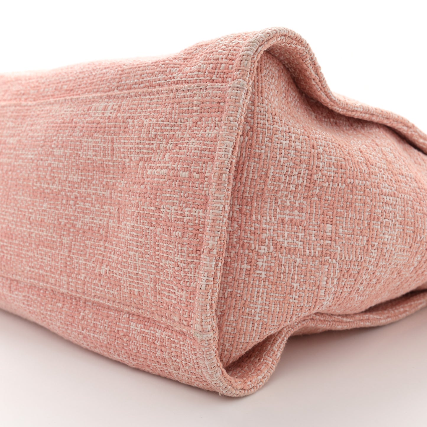 Straw Lurex Medium Deauville Tote Pink