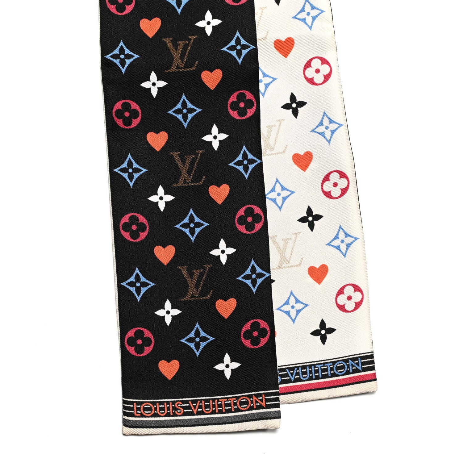 Louis Vuitton Silk Game On Bandeau Black White 2 of 3