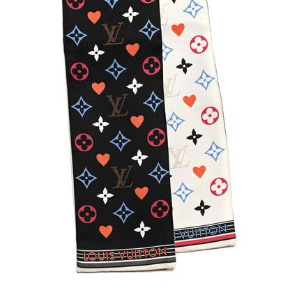 Louis Vuitton Silk Game On Bandeau Black White 2 of 3