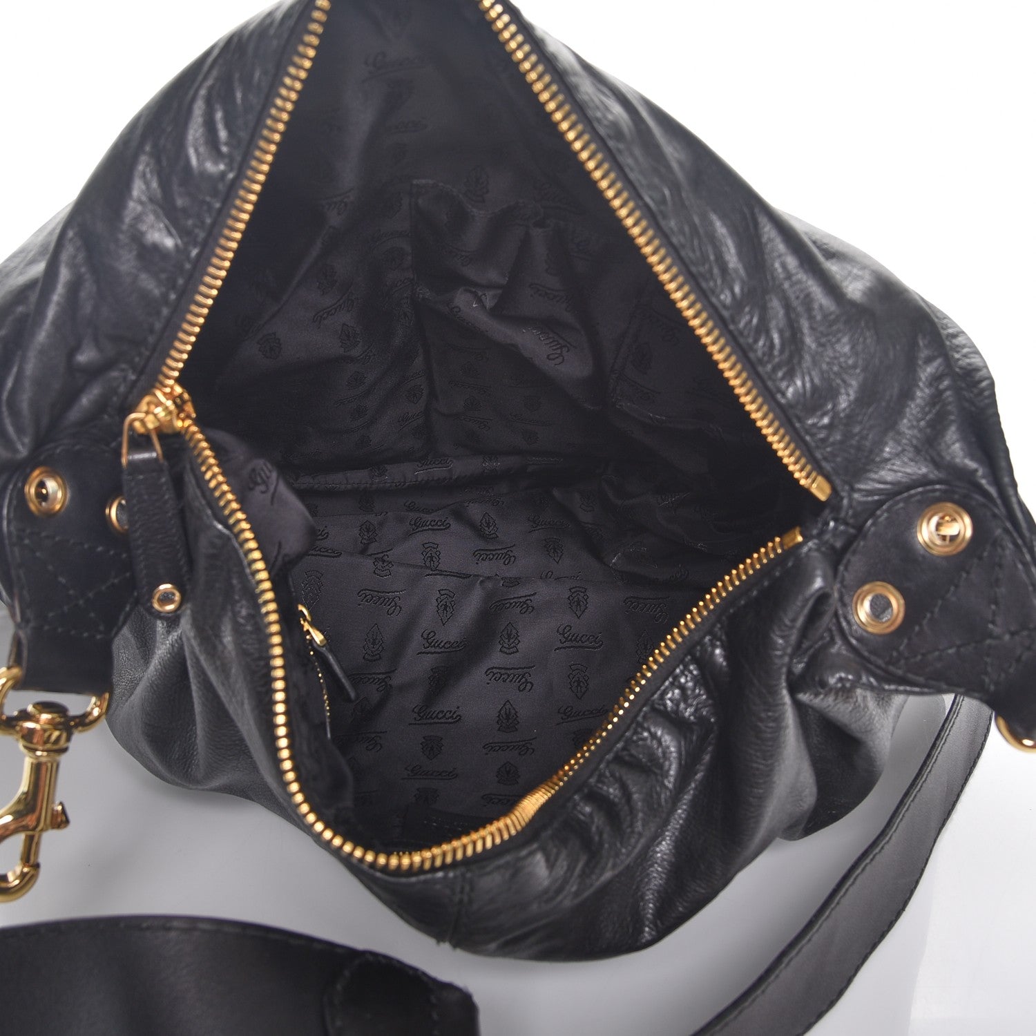 Gucci Lambskin Large Darwin Convertible Backpack Black 5 of 8