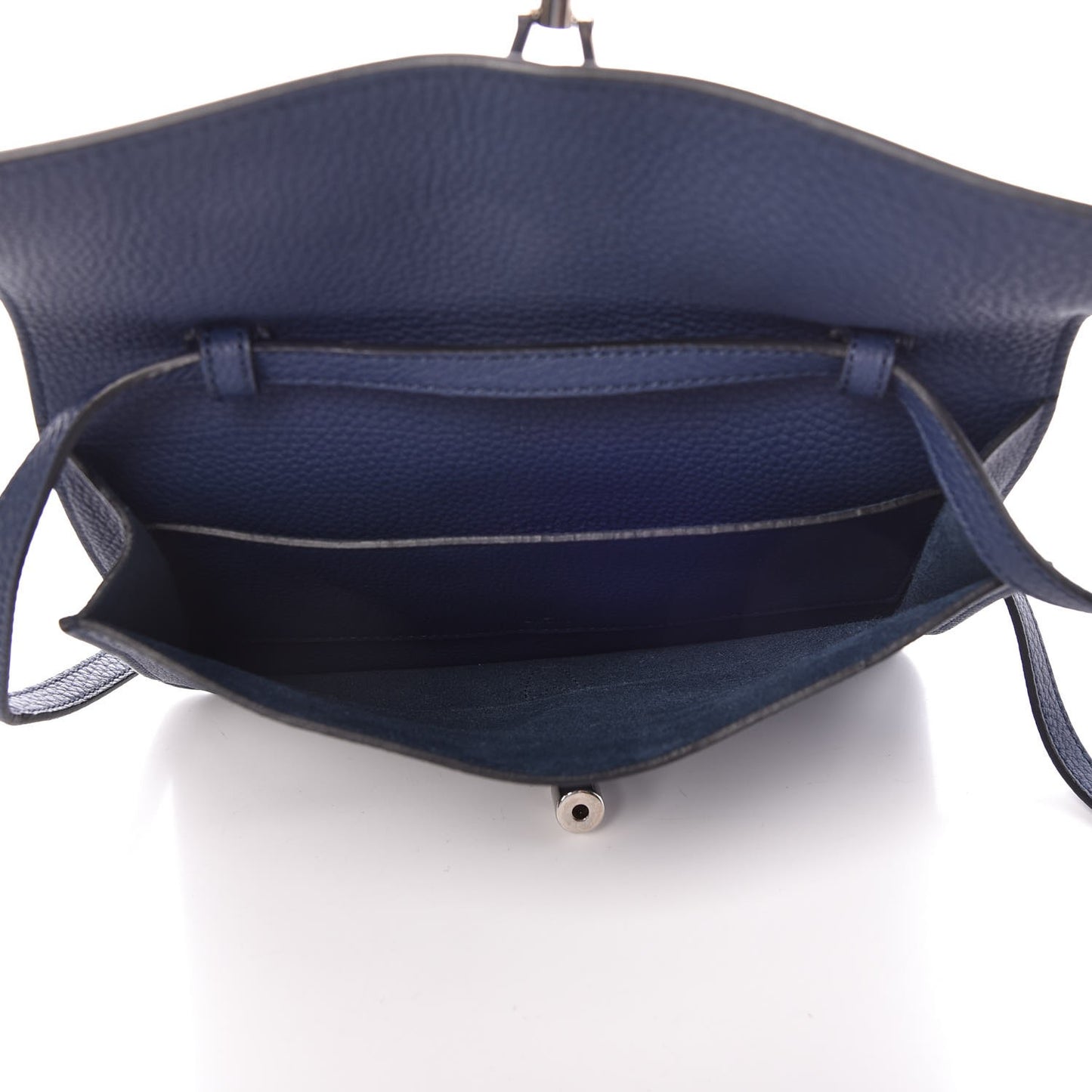 Grand Prix Calfskin Jackie Convertible Shoulder Bag Blue Marine