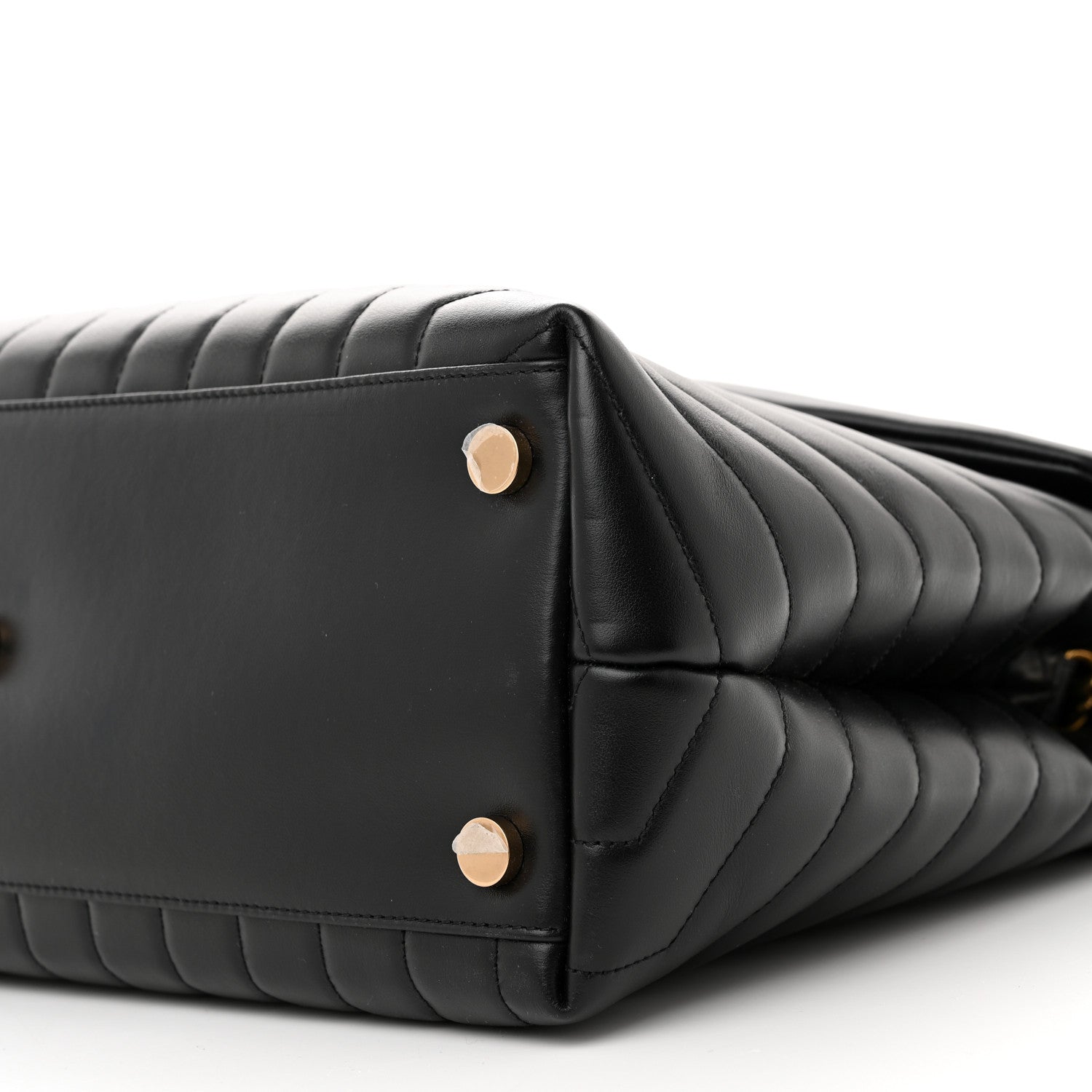 Saint Laurent Calfskin Y Quilted Monogram Large Loulou Chain Satchel Black 10 of 12