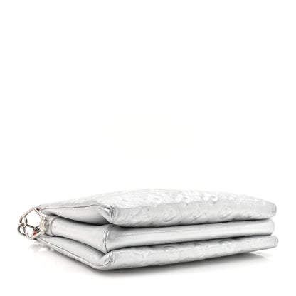 Louis Vuitton Metallic Lambskin Embossed Monogram Coussin PM Silver 4 of 12