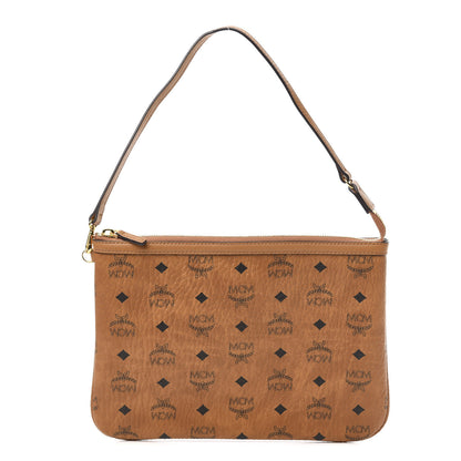 MCM Viseto Stark Wristlet Pouch Cognac 1 of 9