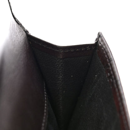 Gucci Guccissima Margaux Calfskin Metal Bar Continental Flap Wallet Chocolate 19 of 23