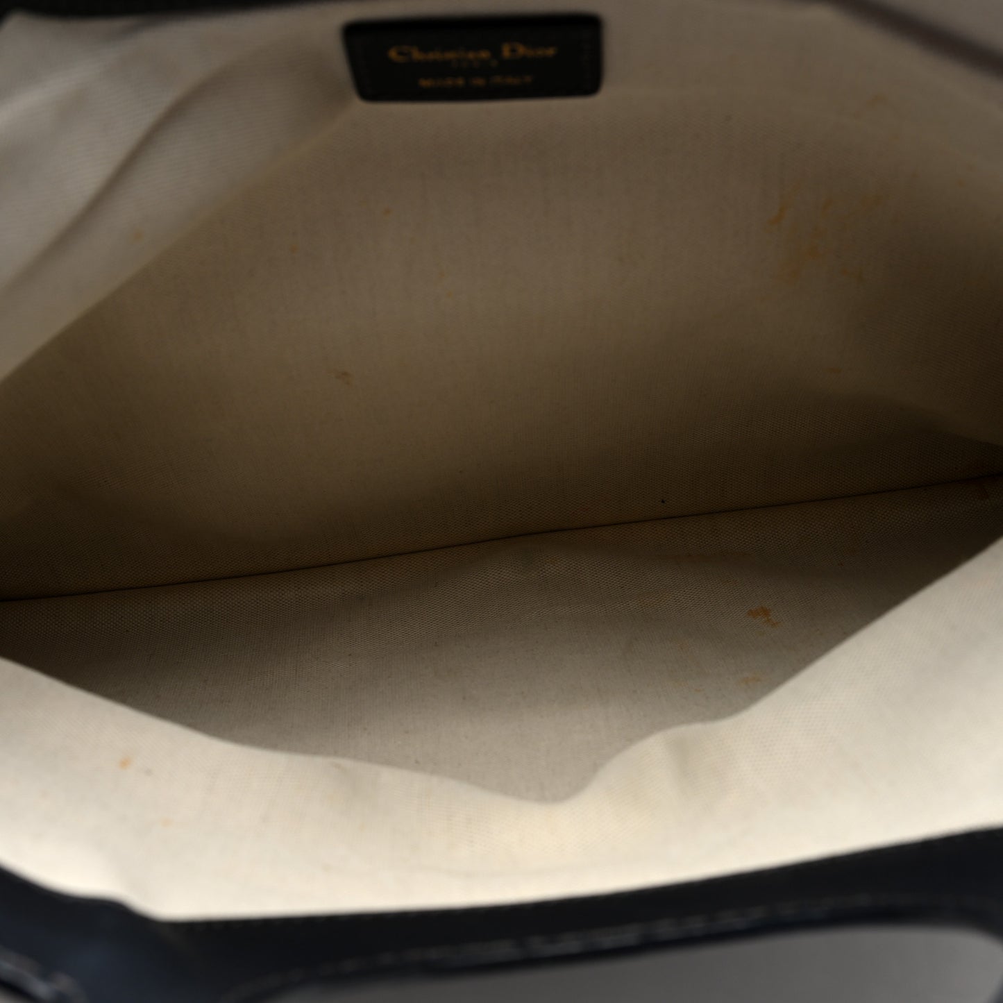 Oblique Fold Over Clutch Blue