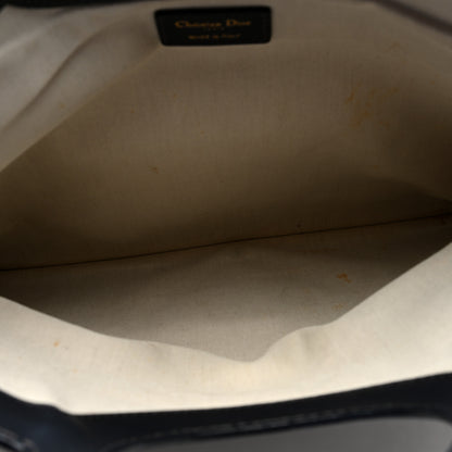 Christian Dior Oblique Fold Over Clutch Blue 5 of 10