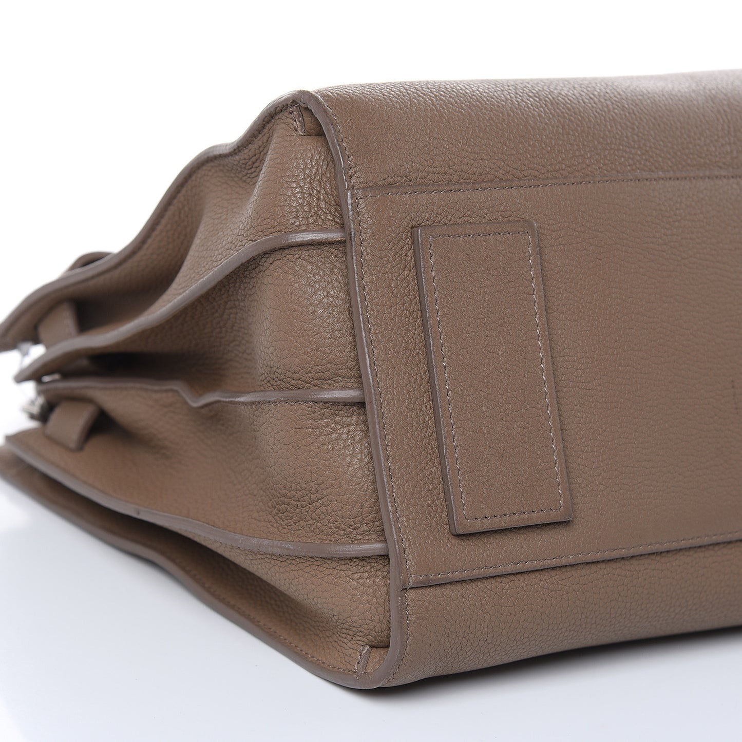 Grained Calfskin Small Supple Sac De Jour Taupe