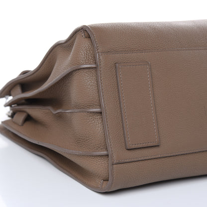 Saint Laurent Grained Calfskin Small Supple Sac De Jour Taupe 9 of 15