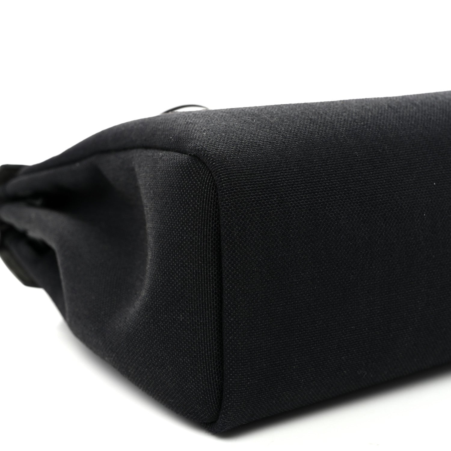 Hermes Military Toile Vache Hunter Herbag Zip Retourne 31 PM Black 10 of 11