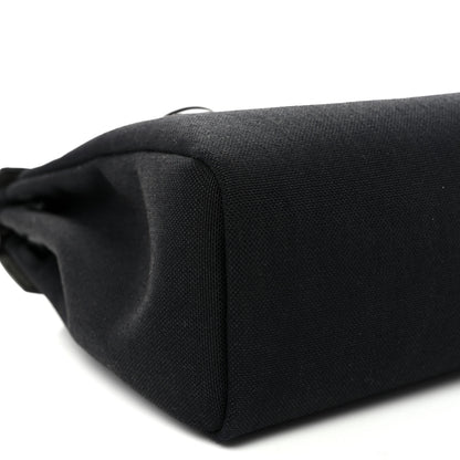 Hermes Military Toile Vache Hunter Herbag Zip Retourne 31 PM Black 10 of 11