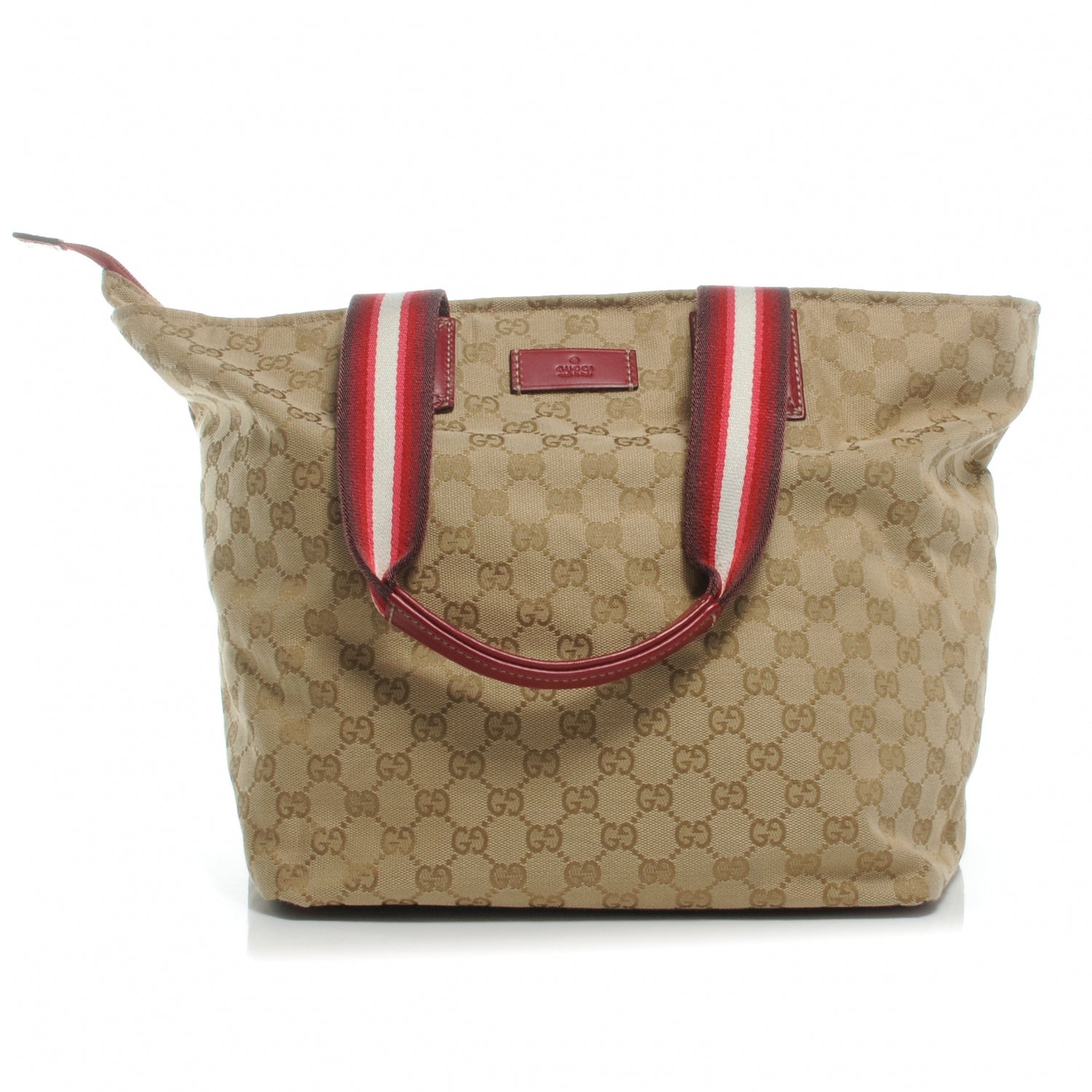 Gucci GG Monogram Large Web Handle Bucket Tote 1 of 8