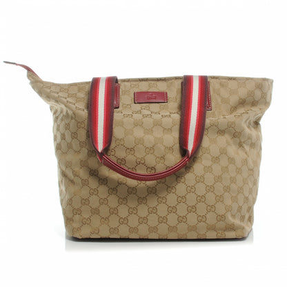 Gucci GG Monogram Large Web Handle Bucket Tote 1 of 8