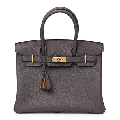Hermes Togo BIRKIN 30 Etain 1 of 11