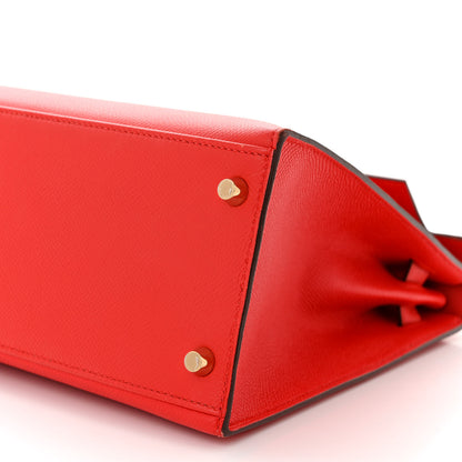 Hermes Epsom Kelly Sellier 28 Rouge de Coeur 10 of 11